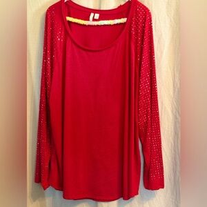 Red Cato long sleeved top